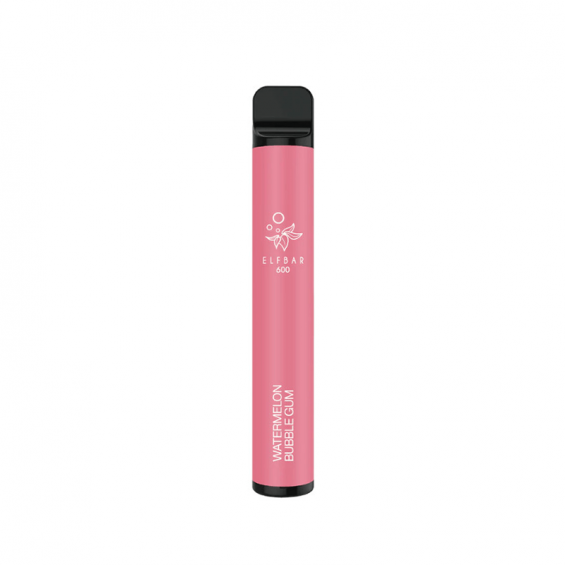 elf-bar-600-disposable-device-watermelon-bubble-gum.png Elf Bar 600 Watermelon Bubble Gum Disposable Vape 20mg - Image 1