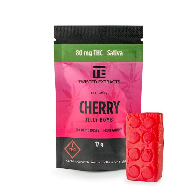 te-cherry.jpg Twisted Extracts Cherry Jelly Bomb (Sativa) - Image 1