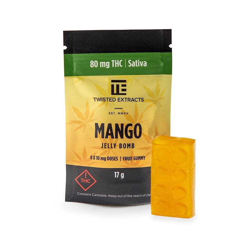 te-mango.jpg Twisted Extracts Mango Jelly Bomb (Sativa) - Image 1